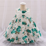 Girl printed princess dress