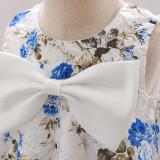 Girl printed princess dress