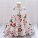 Girl printed princess dress
