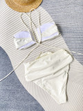Bikini Swimsuit High Waist Sexy Flower Two Pieces Women's Swimwear