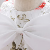 Girl printed princess dress