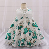 Girl printed princess dress
