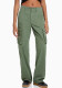 Summer Casual Army Green Cargo Pants Women's Trendy High Waist Slim Fit Trousers