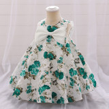 Girl printed princess dress