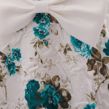 Girl printed princess dress