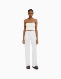 Summer Casual Army Green Cargo Pants Women's Trendy High Waist Slim Fit Trousers