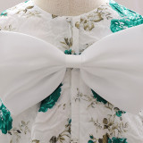 Girl printed princess dress