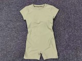 Women Backless Short Sleeve Yoga Outdoor Wear Fitness Romper