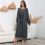 Women Long Sleeve DressThree-Piece