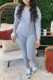 Women Long Sleeve Casual Jumpsuit