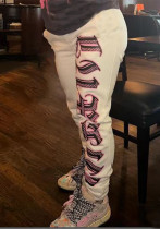 Women Printed Fleece Casual Pants Women Printed Fleece Casual Pants