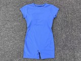 Women Backless Short Sleeve Yoga Outdoor Wear Fitness Romper