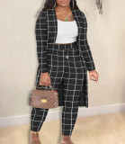 Women Printed Jacket and Trousers Three-Piece