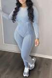 Women Long Sleeve Casual Jumpsuit