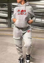 Women's Fashion Casual Hooded Two Piece Sports Tracksuit Women's Fashion Casual Hooded Two Piece Sports Tracksuit