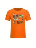 Plus Size Letter Printed T-Shirt For Women
