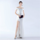 Women Off Shoulder Maxi Evening Dress