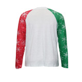 Christmas Women Autumn Letter Print Long Sleeve Round Neck T-Shirt