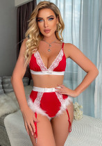 Christmas Women Uniform Temptation Cosplay Sexy Lingerie Set