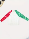 Christmas Women Autumn Letter Print Long Sleeve Round Neck T-Shirt