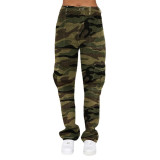 Trendy Denim Pants Women's Loose Street Camouflage Cargo Pants