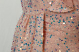 Winter African Women Dress Fashion One Shoulder Sequin Bridesmaid Dress Party Long Dress