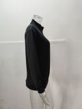 Men's Autumn Long Sleeve V-Neck Zipper Casual Top
