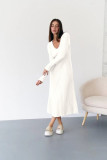 Women Bell Bottom Ribbed Knitting Dress