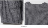 Men's Casual Solid Round Neck Knitting Cardigan Jacket
