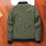 Men's Casual Zip Stand Collar Jacket