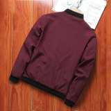 Men's Casual Zip Stand Collar Jacket