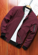 Men's Casual Zip Stand Collar Jacket Men's Casual Zip Stand Collar Jacket