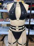 Cross Hollow Nightclub Metal Chain Temptation Sexy Lingerie
