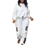 Women's Sexy Casual Printed Pants And Pullover Top Two Piece Set