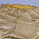 Women's Autumn And Winter Metallic Sexy Straps Tight Fitted Jumpsuit