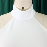 Women's OL Sleeveless Irregular Top Wide Leg Pants Two-Piece Suit