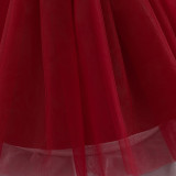 Girl Puff Sleeve Princess Dress