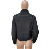 Women Winter Casual Solid Padded Jacket