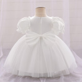 Girl Puff Sleeve Princess Dress