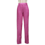 Women Casual Crushed Wide Leg Pants