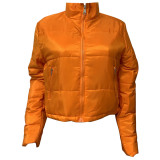 Women Winter Casual Solid Padded Jacket