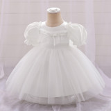 Girl Puff Sleeve Princess Dress