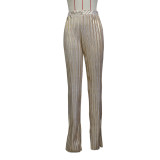 Women Casual Crushed Wide Leg Pants
