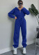 Women Autumn and Winter Zipper Hoodies and Pant Casual Sports Two-piece Set
