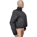 Women Winter Casual Solid Padded Jacket