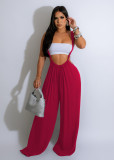 Women Casual Solid Wide Leg Overalls