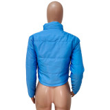 Women Winter Casual Solid Padded Jacket