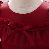 Girl Puff Sleeve Princess Dress