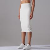 Women High Waist Stretch Slit Sports Skirt