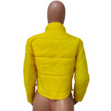 Women Winter Casual Solid Padded Jacket